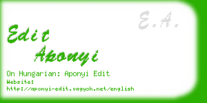 edit aponyi business card